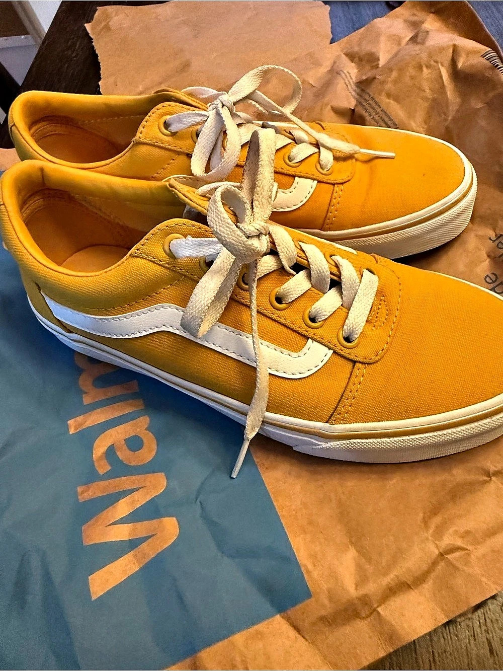 Vans Old Skool Yellow & White Sneakers
